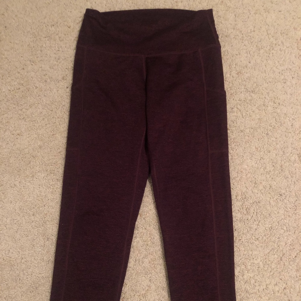 Aerie Maroon Leggings, size L $15